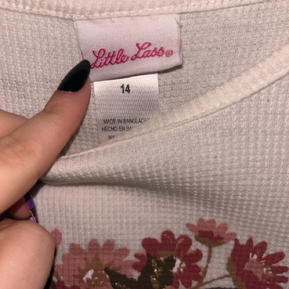 Little Lass White and Red Kids outfit Set - Picture 3 of 6